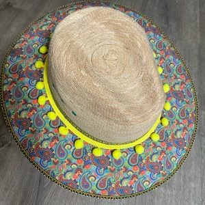 Made in Mexico Straw had with a colorful twist